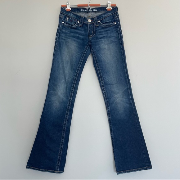 Plastic By Gly Flare Jeans - Picture 4 of 5